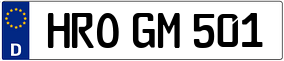 Trailer License Plate